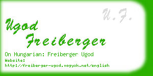 ugod freiberger business card